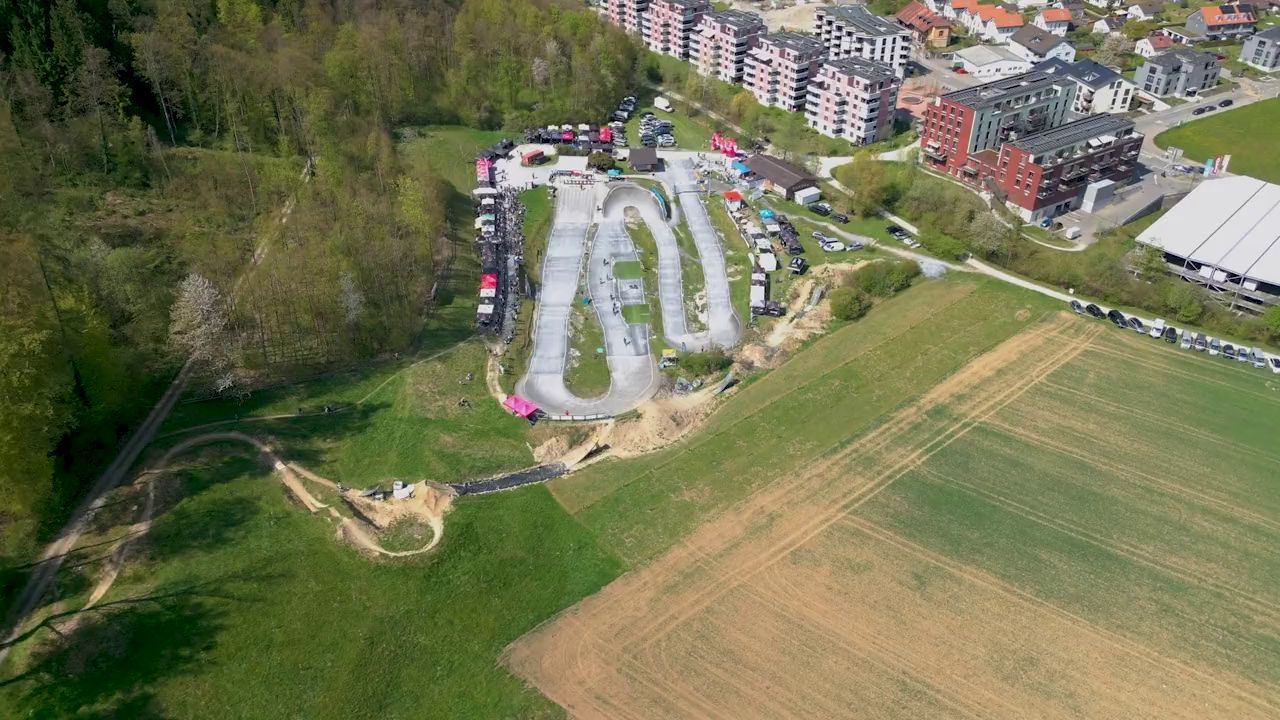 Die BMX-Anlage Dättnau aus der Luft