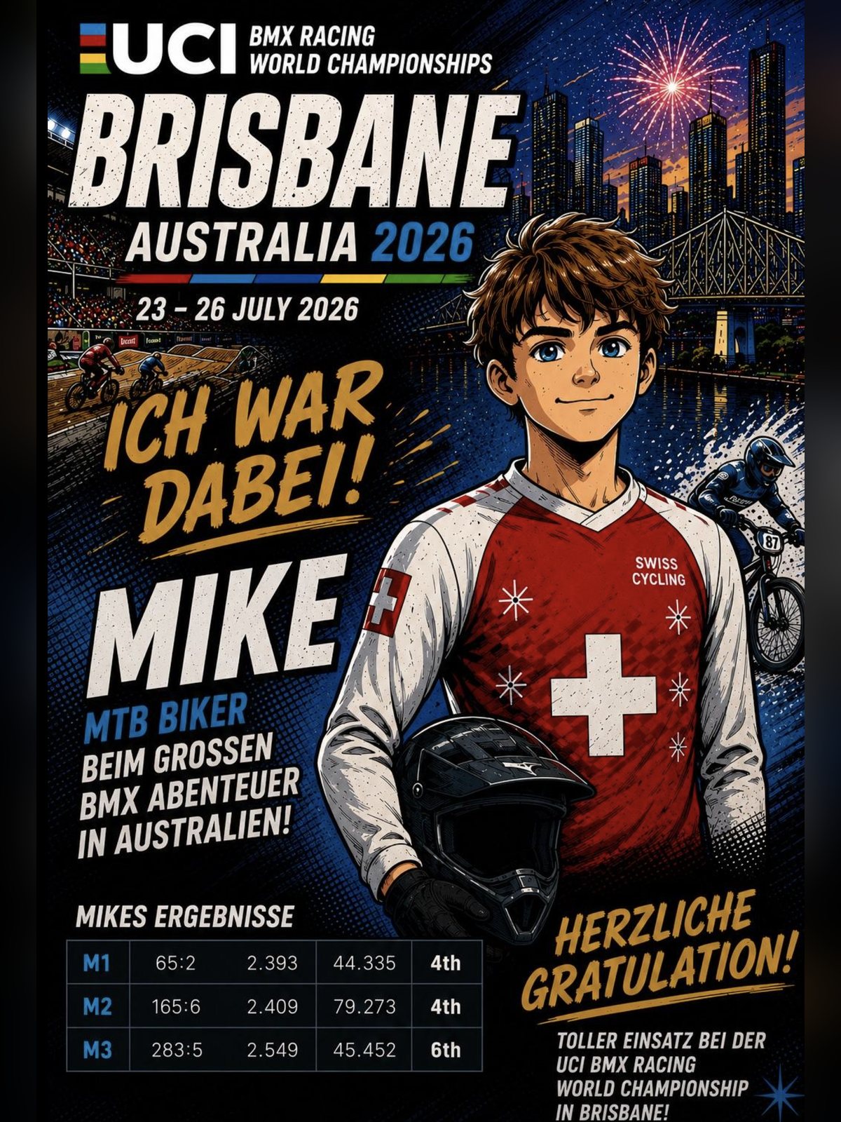 Mike Monsch, Challenge — zwei vierte Plätze in den Vorläufen